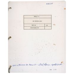 Apollo 13 CSM Systems Data Training Manual