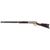 Image 2 : Custom Engraved Winchester Model 1876 Lever Action Rifle with Carved Stock