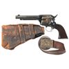 Image 1 : U.S. Colt Single Action Army Revolver with Belt Holster and Factory Letter