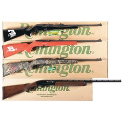 Four Remington Dale Earnhardt Jr./Sr. Semi-Automatic Long Guns with Original Boxes