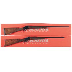 Two Boxed Winchester Model 1885 Rifles