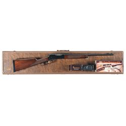 Browning Model 81 Lever Action Rifle with Case, Cleaning Kit and an Extra Magazine