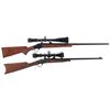 Image 1 : Two Model 1885 Falling Block Rifles with Scopes