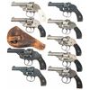 Image 1 : Collector's Lot of Nine Harrington & Richardson Top Break Hammerless Revolvers