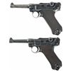 Image 1 : Two Mauser P08 Luger Pistols