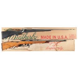 Two Boxed Weatherby Rifles