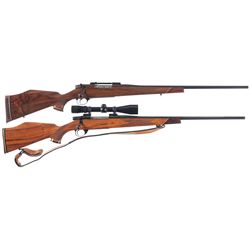 Two Weatherby Bolt Action Rifles