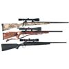 Image 1 : Three Savage Bolt Action Rifles with Scopes