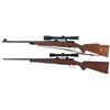 Image 2 : Two Scoped Winchester Model 70 Bolt Action Rifles