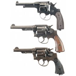 Three Double Action Revolvers