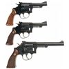 Image 2 : Three Smith & Wesson Double Action Revolvers