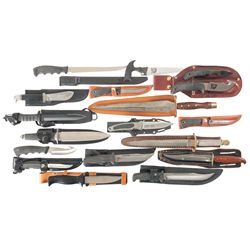 Seventeen Knives and Edged Weapons