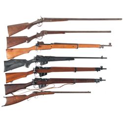 Two Shotguns and Five Rifles