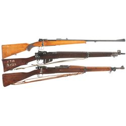 Three Bolt Action Rifles