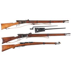 Three Bolt Action European Rifles