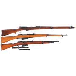 Three Bolt Action Rifles