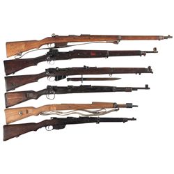 Five Bolt Action Rifles