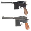 Image 1 : Two Chinese Broomhandle Semi-Automatic Pistols