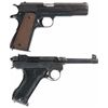 Image 2 : Two Semi-Automatic Pistols with Holsters