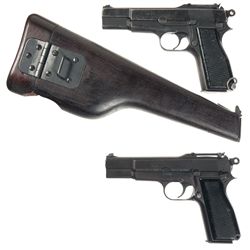 Two Canadian Inglis Mark I* High Power Pistols