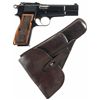 Image 1 : FN High Power Nazi Occupation Semi-Automatic Pistol with Holster, Extra Magazine and Capture Certifi