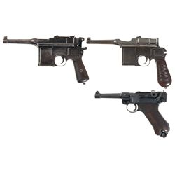 Three German Semi-Automatic Pistols