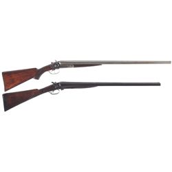 Two Side by Side Hammer Shotguns