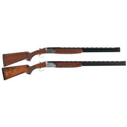 Two Ithaca Over/Under Shotguns