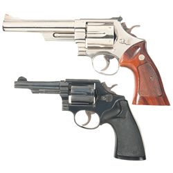Two Smith & Wesson Double Action Revolvers