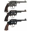 Image 2 : Three Smith & Wesson Model 1917 Double Action Revolvers