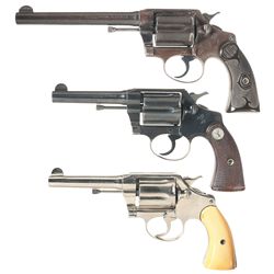 Collector's Lot of Three Colt Police Positive Special Double Action Revolvers