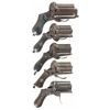 Image 1 : Collector's Lot of Five Belgian Pepperbox Revolvers