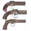 Image 1 : Three Percussion Pepperbox Handguns