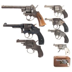 Seven Revolvers and One Miniature Blank Gun