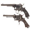 Image 2 : Collector's Lot of Two Double Action European Pinfire Revolvers