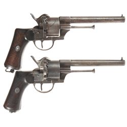 Collector's Lot of Two Spanish Single Action Pinfire Revolvers