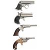 Image 2 : Collector's Lot of Four Pocket Pistols A) Remington Elliot Pepperbox Derringer