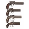 Image 1 : Collector's Lot of Four Pepperboxes