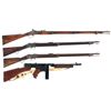Image 1 : Three Antique Longarms and An Auto Ordnance Sub-Machine Gun Display Model-A) Snider Breech Loading R