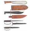 Image 1 : One Corpsman's Knife and Three Fighting Knives