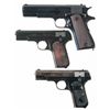 Image 1 : Three Colt Semi-Automatic Pistols