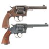 Image 2 : Two Colt U.S. Army Double Action Revolvers A) Colt Model 1917 Revolver with Holster