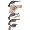 Image 1 : Collector's Lot of Four WWII Double Action Revolvers
