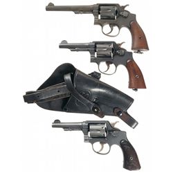 Collector's Lot of Three U.S Smith & Wesson Victory Model Double Action Revolvers