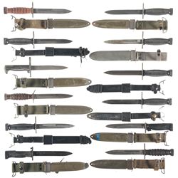 12 Knives and Bayonets with Scabbards