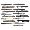 Image 1 : Ten Bayonets and One Knife, Chiefly American, with Scabbards