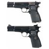 Image 2 : Two Browning Semi-Automatic Pistols A) Belgian Browning High Power Pistol