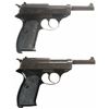 Image 2 : Two Boxed Walther/Interarms P38 Semi-Automatic Pistols