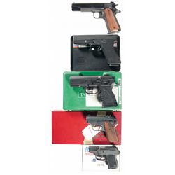 Five Semi-Automatic Pistols