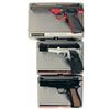 Image 1 : Three Browning Semi-Automatic Pistols with Original Cases